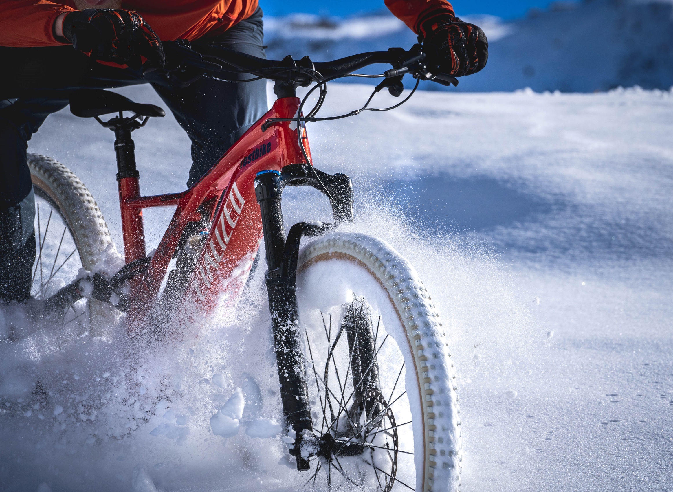 winter time is biking time e-bike tours with guide snowy trails down days are bike days
